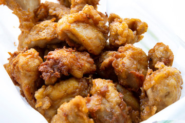 Golden Crunchy Fried Chicken Ready To Eat