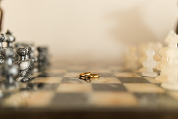 rings on chessboard