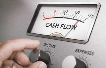 Operating cash flow management. Manage business liquidities. - obrazy, fototapety, plakaty