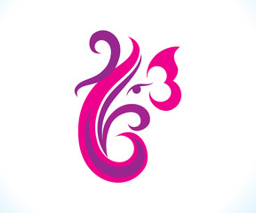 abstact artistic creative ganesha background