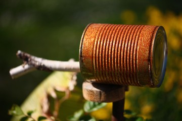 Boite de conserve rouillée