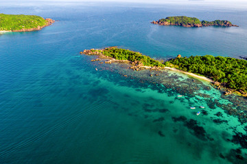 Royalty high quality free stock image aerial view of Gam Ghi island in Phu Quoc, Kien Giang, Vietnam