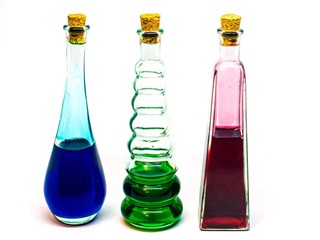 Potion Bottles in Different Colors