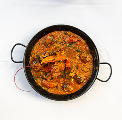 Arroz caldoso con bogavante - Rice with lobster