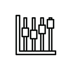 Diagram Icon , For Business Concept Design Money Profit , Report Progress Emblem Isolated Illustration , Outline Solid Background White , Diagram Simple Template
