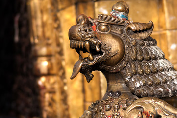 sculpture at Shyambhunath Temple, Nepal