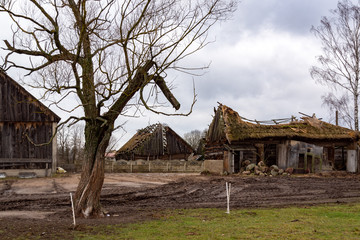 Krajobraz wiejski Podlasia. Dolina Górnej Narwi. Szlak Konopielki, Podlasie, Polska  © podlaski49