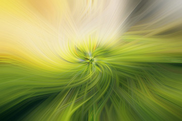 Abstract green and yellow Light Fibers background.