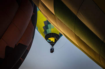 Festival internacional en la ciudad de Igualada (Barcelona), donde se reúnen globos aerostáticos de todos los países del mundo. De colores y formas muy diferentes. 
