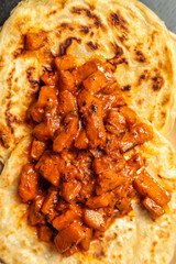 Hot Potato Curry and Paratha