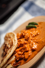 Spicy Chicken Curry and Paratha