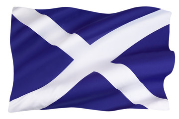 The flag of Scotland