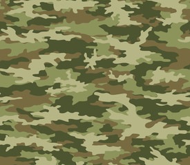 Green army camo military texture. Forest background. Vector