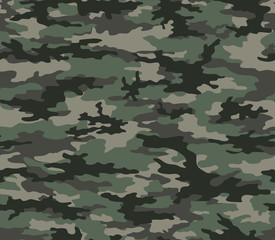 
Green army seamless camouflage for textiles. Ornament.