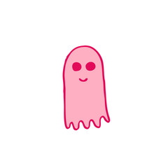 ghost doodle icon