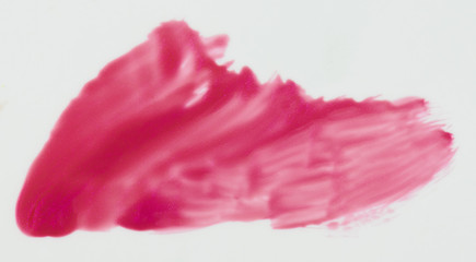 Sparkle pink paint stain isolated