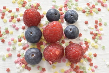 frambuesas y arandanos 