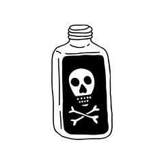 poison illustration traditional tattoo flash