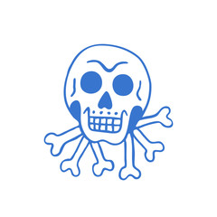 skull illustration traditional tattoo flash