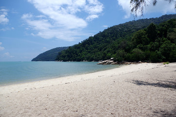 plage des tortues sur l'île de Penang, Malaisie