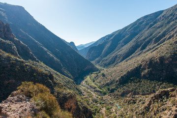 The green river as it passes through the Cejor