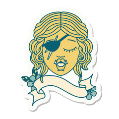 orc rogue character face sticker