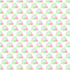 floral hand drawn pattern on white background.Seamless vintage pattern.
Vector Illustration