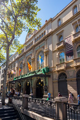 Obraz premium Famous Teatre Del Liceu, opera house in Barcelona.