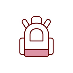 Fototapeta premium Backpack icon vector design template