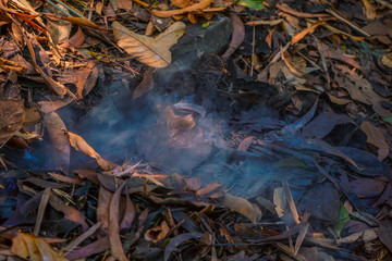 Cu Chi tunnel, historic famous place in Vietnam war, army dig underground dug out to living, now it's heritage destination for Viet Nam travel in Ho Chi Minh city