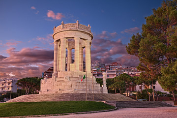 Ancona, Marche, Italy: the war Memorial in the Passetto district
