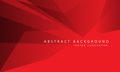 Abstract red tone polygon geometric design modern luxury background vector illustration.