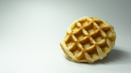 waffle isolated on white background