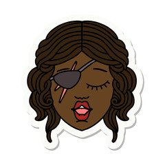 human rogue character sticker