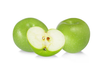 green apple isolated on white background