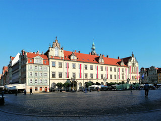 Fototapeta na wymiar Architecture in Wroclaw