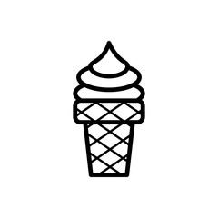 ice cream icon vector design template