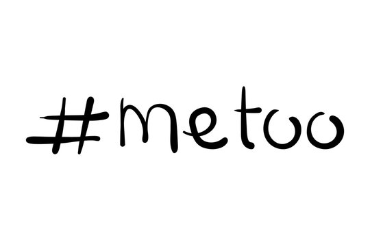 The Hash Tag Metoo Vector Illustration On White Background