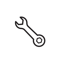 wrench icon vector design template