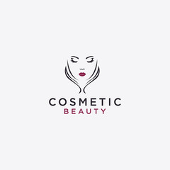 Pure Beauty Logo Icons Design Template. Elegant, Luxury, Modern, Spa, Cosmetics, Vector Illustration