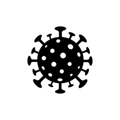 Obraz premium Coronavirus, COVID-19 illustration isolated on a white background.Virus vector icon.