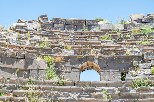 Roman Amphitheatre  ruins at Decapolis city of Gadara