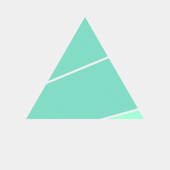 Mondrian style art colorful logo design illustration