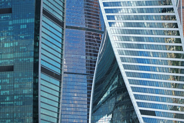 Fototapeta na wymiar modern futuristic office buildings structure