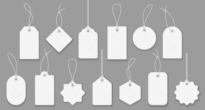 Price tag collection. Paper labels set. Vector