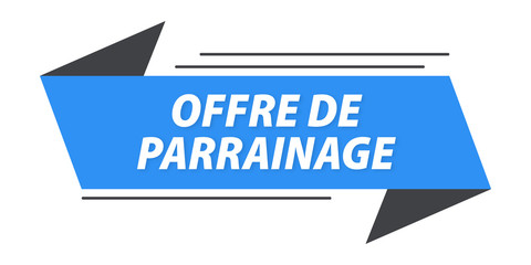 offre de parrainage bannière