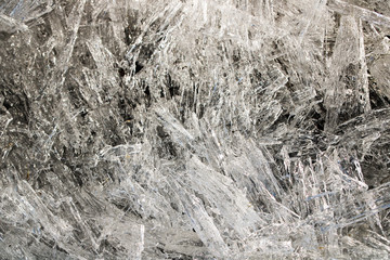 Spring ice surface.