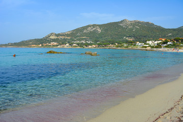 Fototapeta na wymiar Sant'Ambroggio beach, Balagne region. Corsica, France
