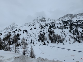 Alps in Austria, ski resort 