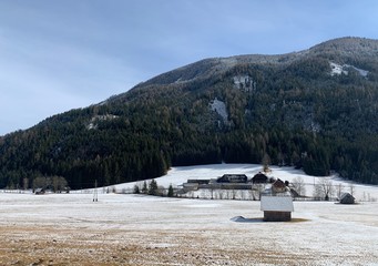 Alps in Austria, ski resort 